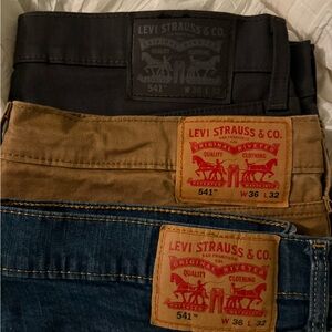 X3 Levi Strauss & Co. Men's Jeans - Black, Brown, Blue